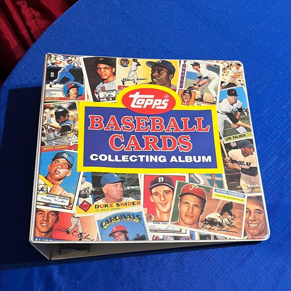 Vintage Topps Baseball Cards Collecting Album 3-Ring Binder